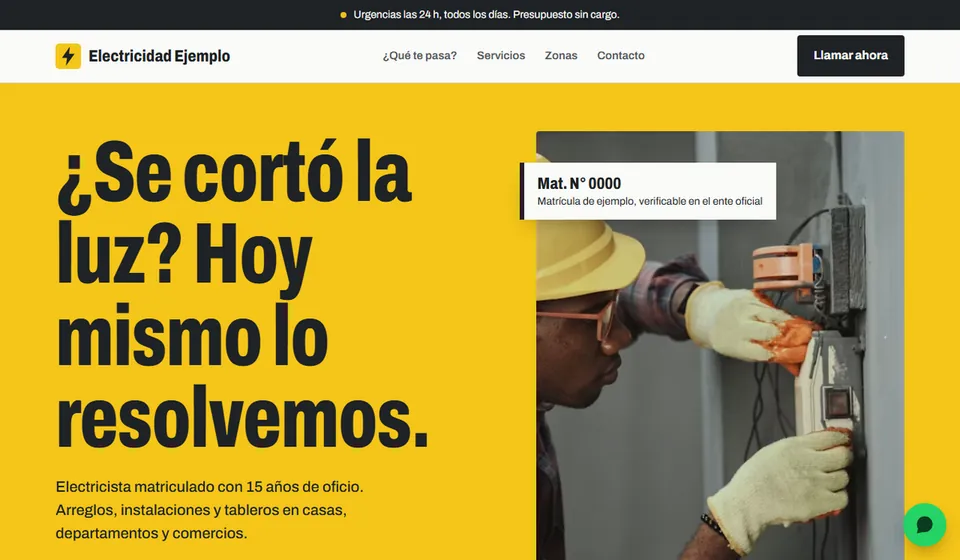 Plantilla Voltio